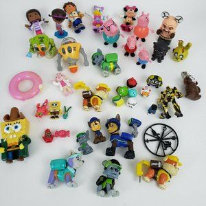 Toy Mini Figure Lot Paw Patrol Peppa Pig Spongebob Vinylmation Funko Angry Birds